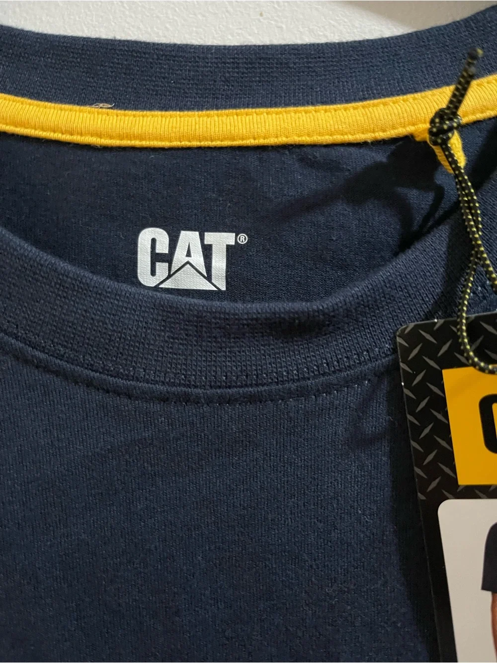CAT Blue Logo T‑Shirt - Comfortable Workwear Tee Size 2XL